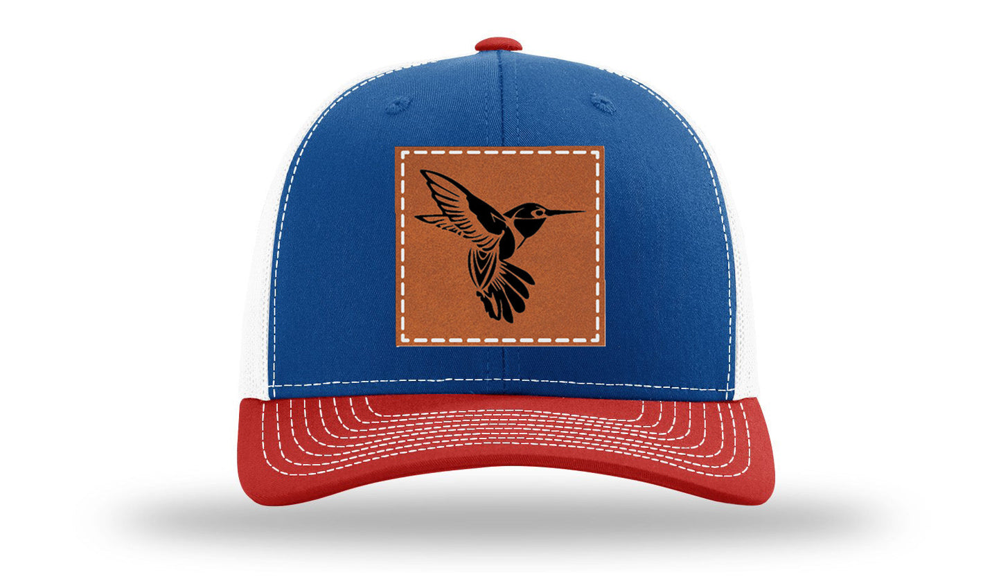 Hummingbird Leather Patch Richardson 112 Hat