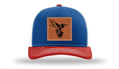 Hummingbird Leather Patch Richardson 112 Hat