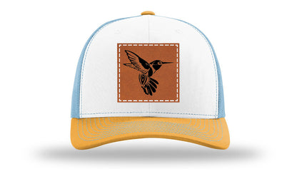 Hummingbird Leather Patch Richardson 112 Hat