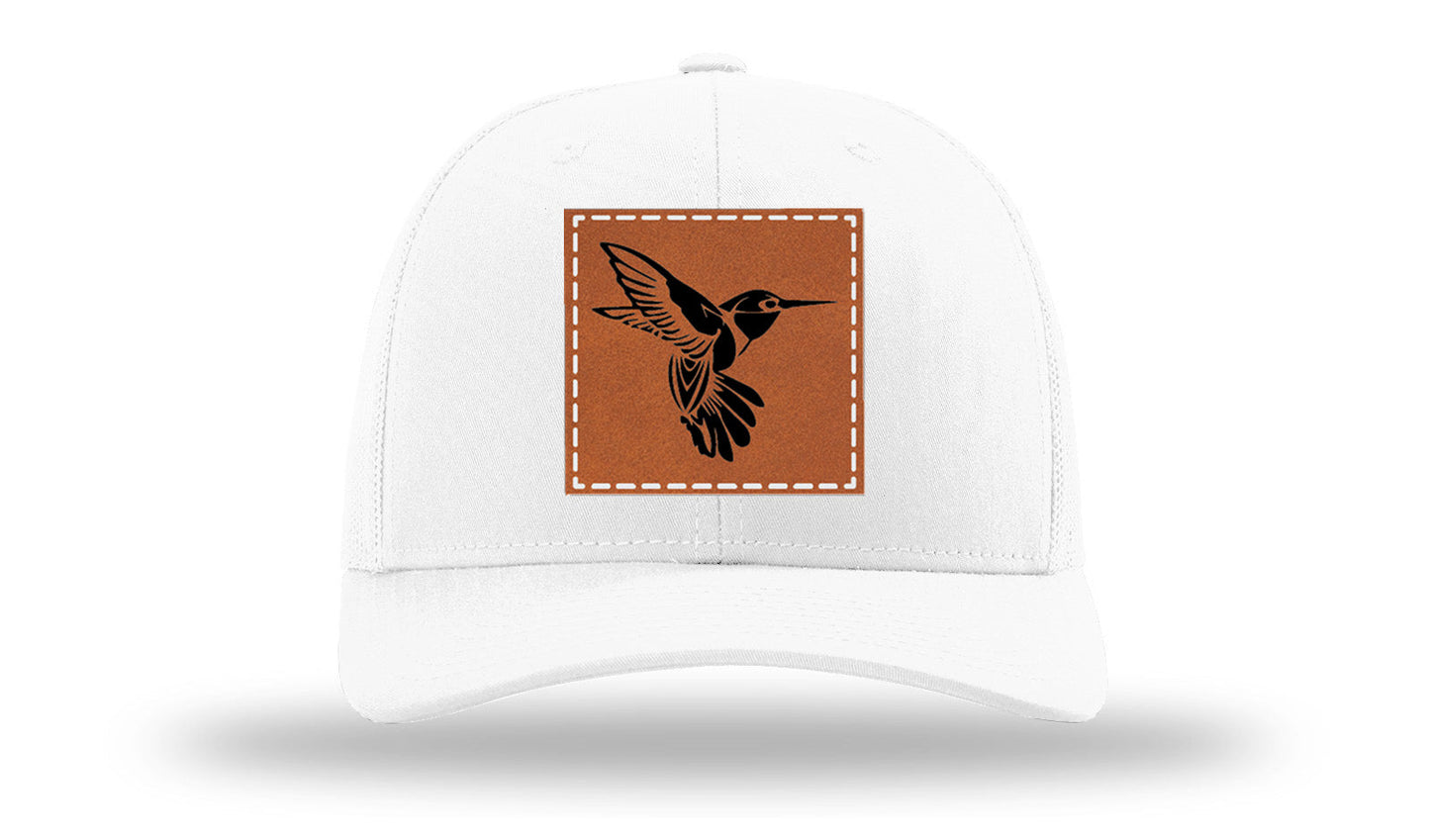 Hummingbird Leather Patch Richardson 112 Hat