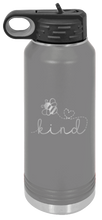 Load image into Gallery viewer, Bee Kind Laser Engraved Water Bottle
