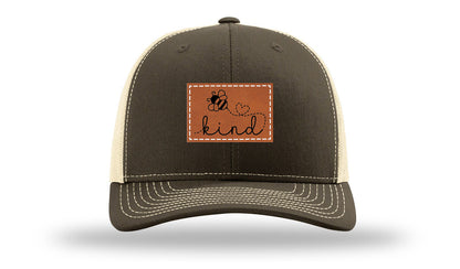 Bee Kind Leather Patch Richardson 112 Hat