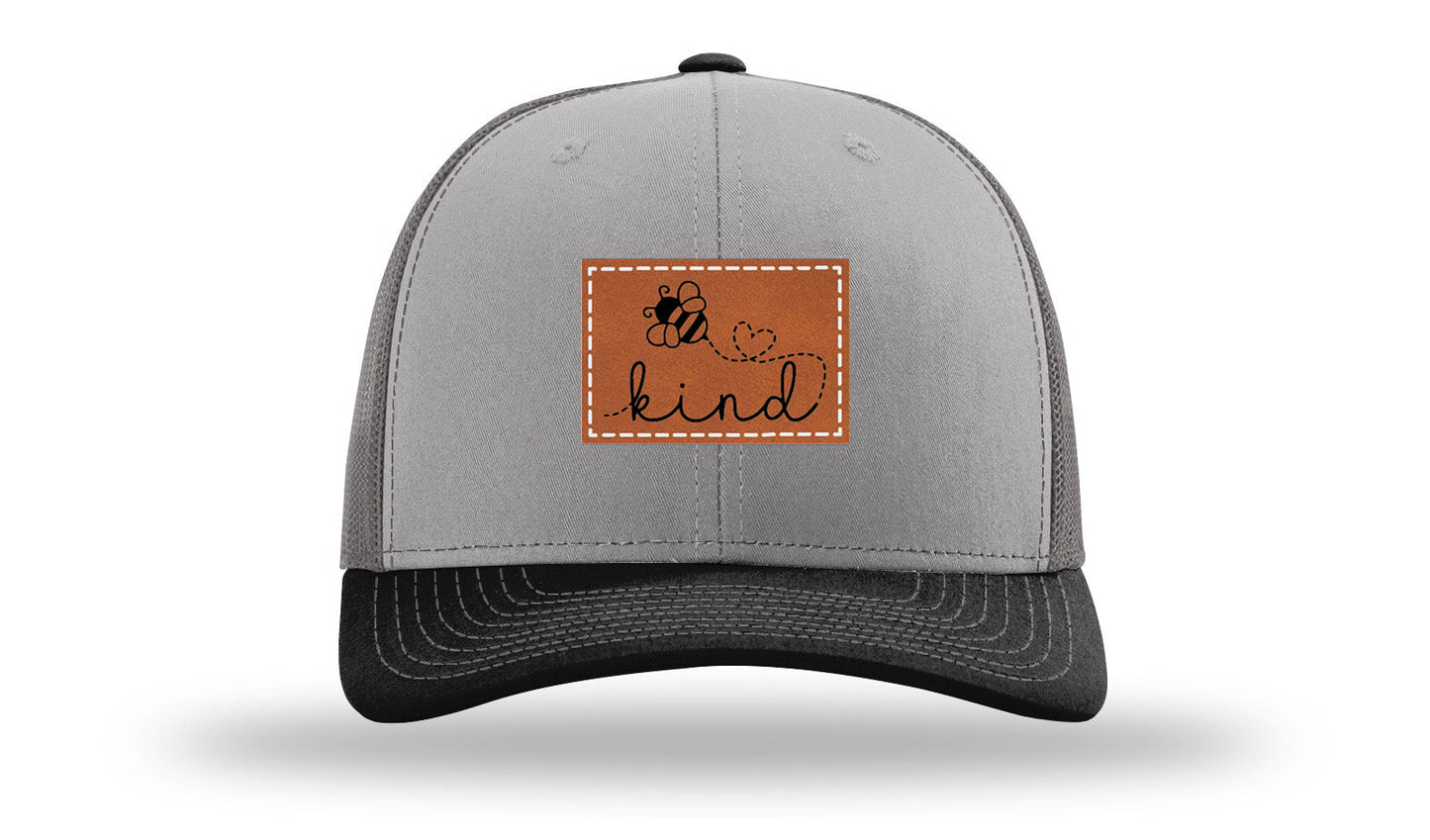 Bee Kind Leather Patch Richardson 112 Hat