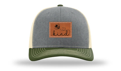 Bee Kind Leather Patch Richardson 112 Hat