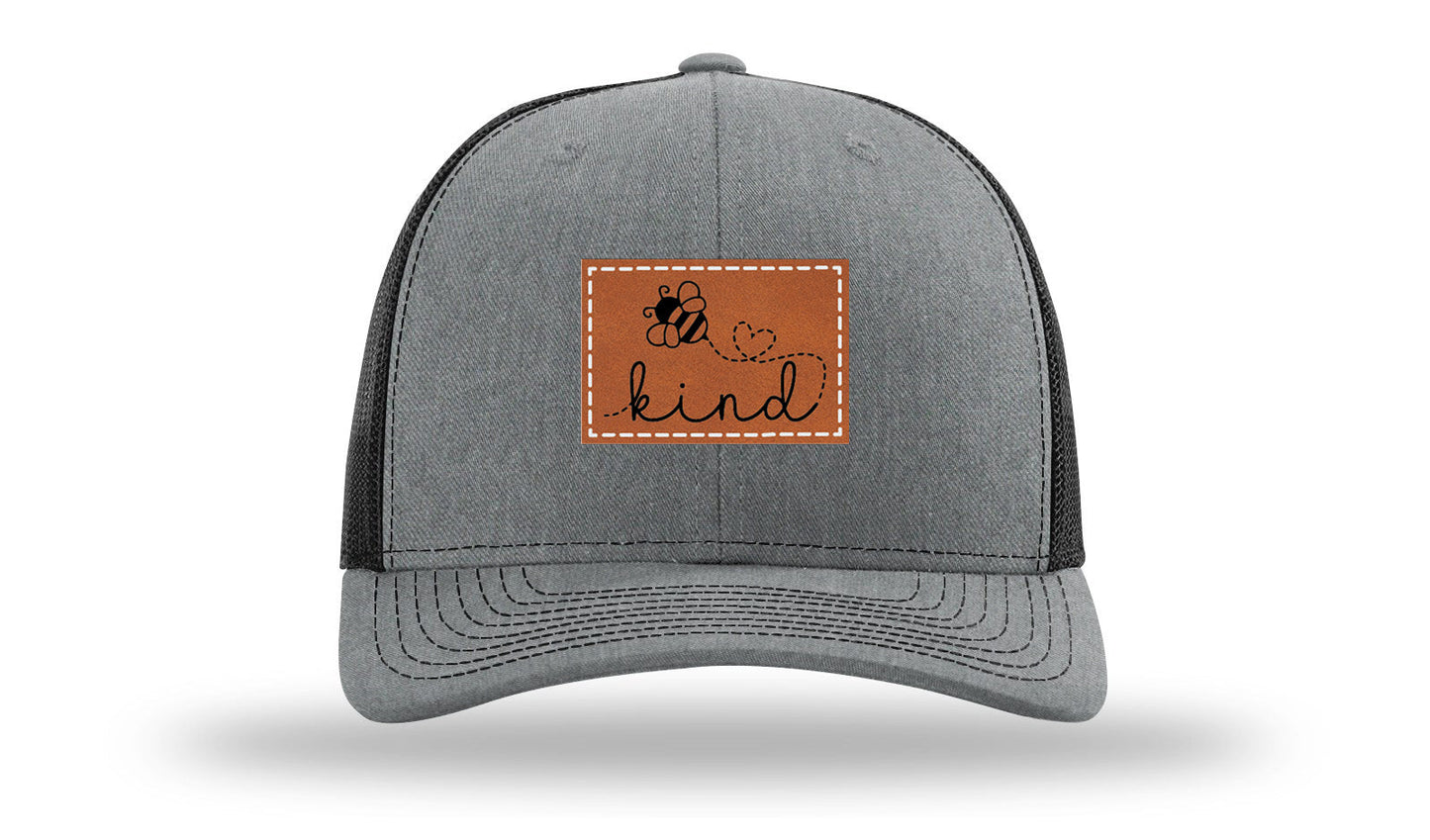 Bee Kind Leather Patch Richardson 112 Hat