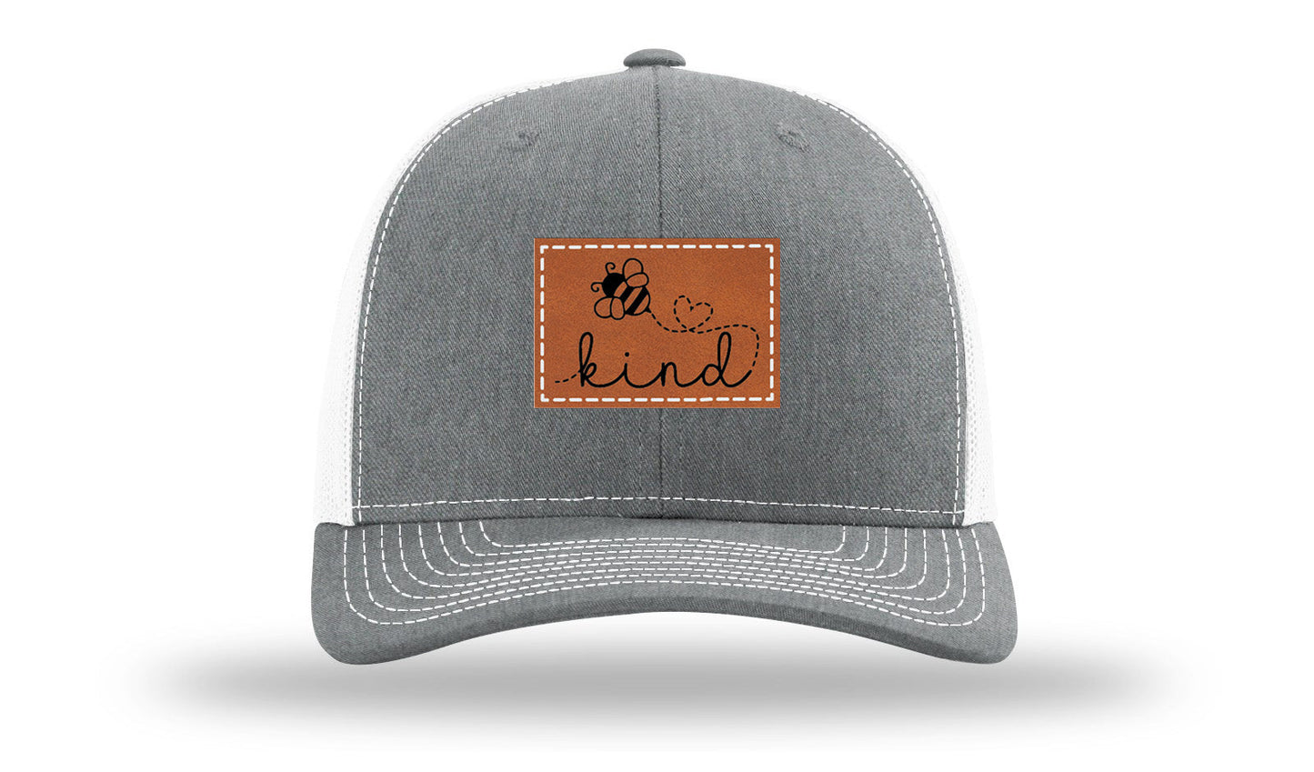 Bee Kind Leather Patch Richardson 112 Hat