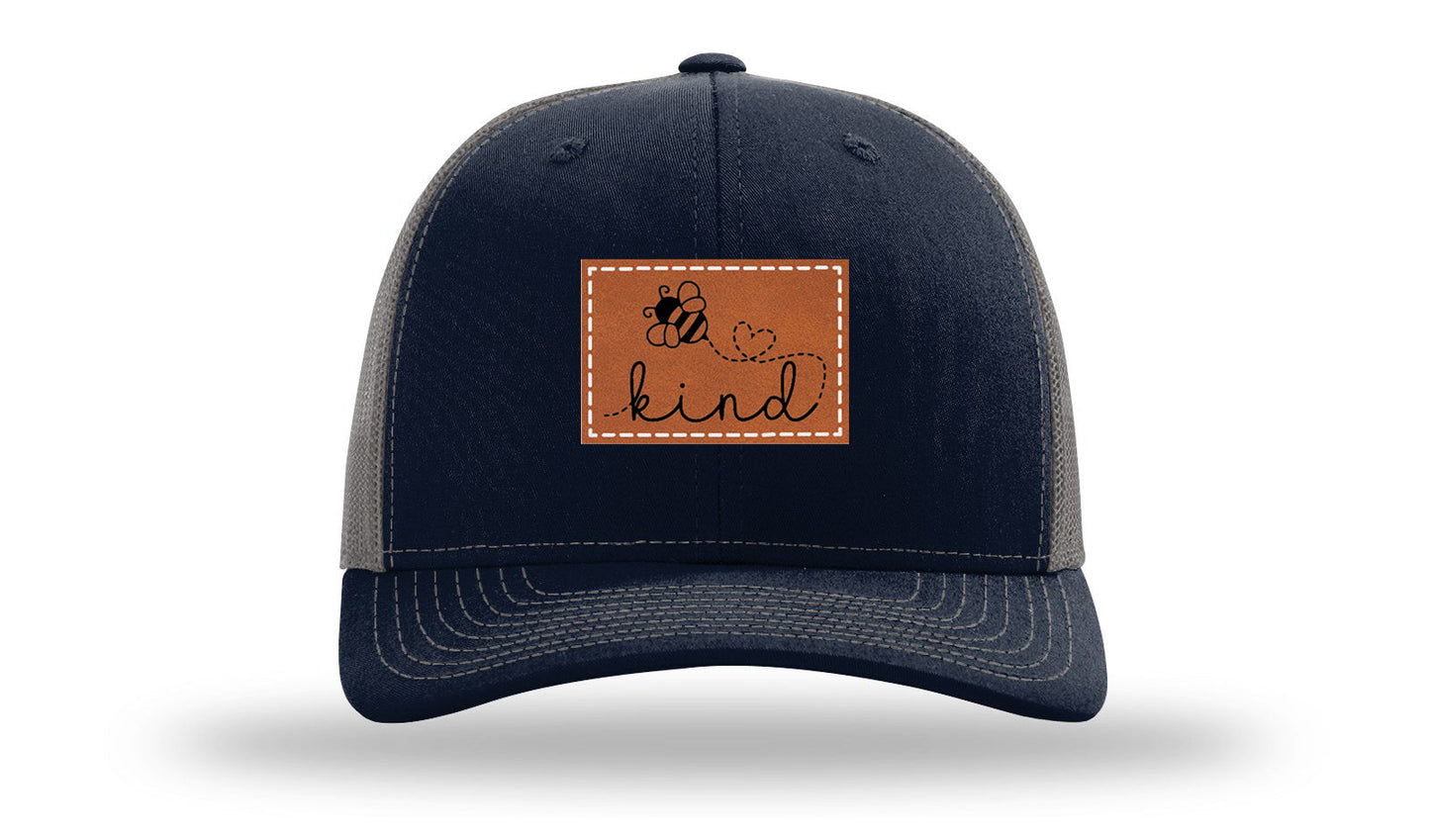 Bee Kind Leather Patch Richardson 112 Hat