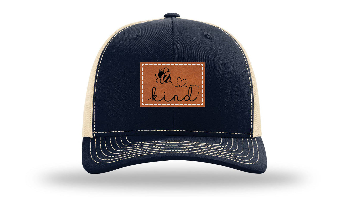 Bee Kind Leather Patch Richardson 112 Hat
