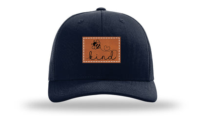 Bee Kind Leather Patch Richardson 112 Hat