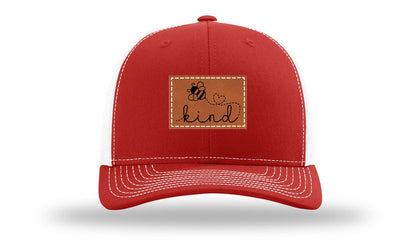 Bee Kind Leather Patch Richardson 112 Hat