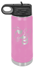 Load image into Gallery viewer, Hornet Laser Engraved Water Bottle
