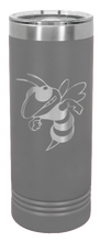 Load image into Gallery viewer, Hornet Laser Engraved Skinny Tumbler (Etched)
