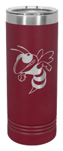 Load image into Gallery viewer, Hornet Laser Engraved Skinny Tumbler (Etched)
