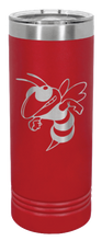 Load image into Gallery viewer, Hornet Laser Engraved Skinny Tumbler (Etched)
