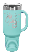 Load image into Gallery viewer, Hornet 40oz Handle Mug Laser Engraved
