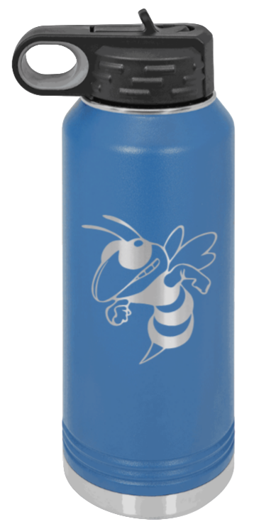 Hornet - 32oz Water Bottle Laser Engraved- Royal Blue