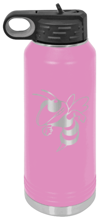 Hornet - 32oz Water Bottle Laser Engraved- Light Purple