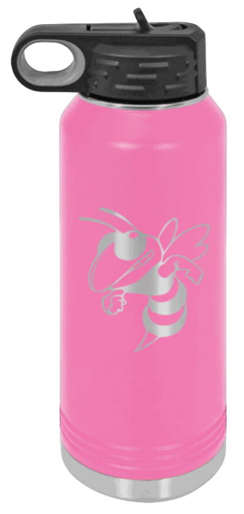 Hornet - 32oz Water Bottle Laser Engraved- Pink