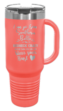 Load image into Gallery viewer, Southern Belle to Redneck Crazy 40oz Handle Mug Laser Engraved
