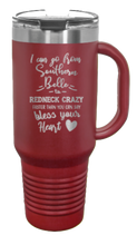 Load image into Gallery viewer, Southern Belle to Redneck Crazy 40oz Handle Mug Laser Engraved
