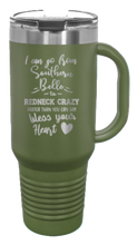 Load image into Gallery viewer, Southern Belle to Redneck Crazy 40oz Handle Mug Laser Engraved
