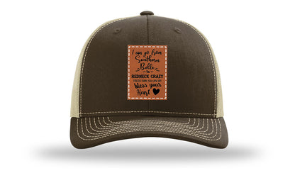 Southern Belle To Redneck Crazy Leather Patch Richardson 112 Hat