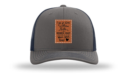 Southern Belle To Redneck Crazy Leather Patch Richardson 112 Hat