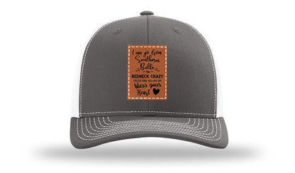 Southern Belle To Redneck Crazy Leather Patch Richardson 112 Hat
