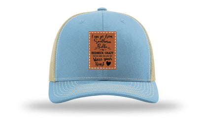 Southern Belle To Redneck Crazy Leather Patch Richardson 112 Hat