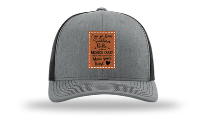 Southern Belle To Redneck Crazy Leather Patch Richardson 112 Hat