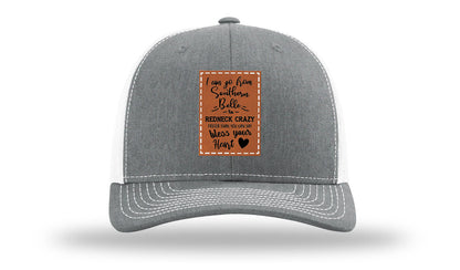 Southern Belle To Redneck Crazy Leather Patch Richardson 112 Hat