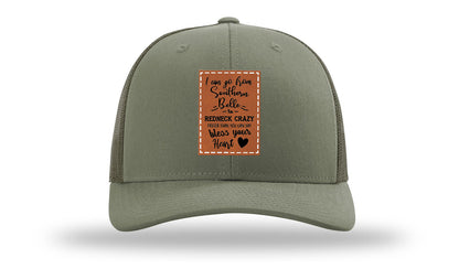 Southern Belle To Redneck Crazy Leather Patch Richardson 112 Hat