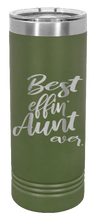 Load image into Gallery viewer, Best Eff&#39;n Aunt Ever Laser Engraved Skinny Tumbler (Etched)
