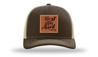 Best Effin Aunt Ever Leather Patch Richardson 112 Hat
