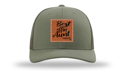 Best Effin Aunt Ever Leather Patch Richardson 112 Hat