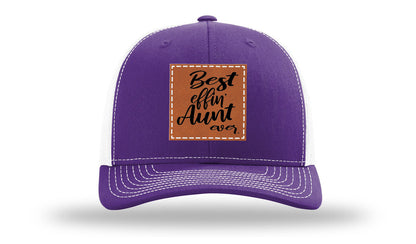 Best Effin Aunt Ever Leather Patch Richardson 112 Hat