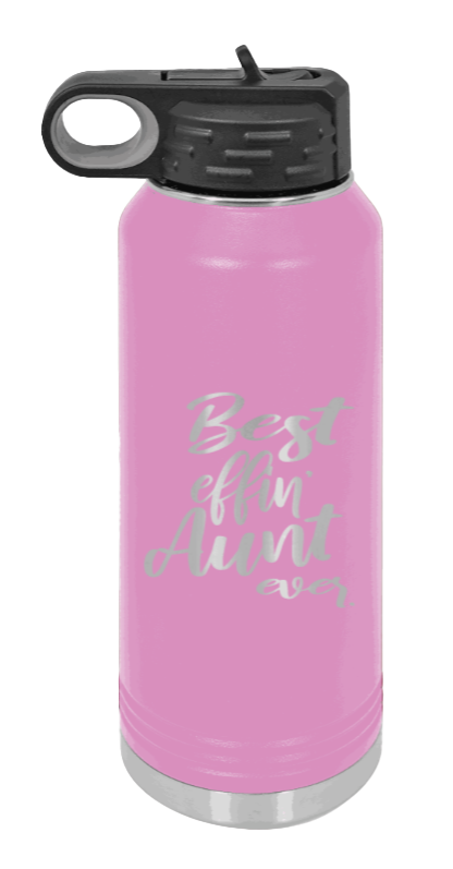 Best Effin Aunt Ever - 32oz Mug Laser Engraved- Light Purple