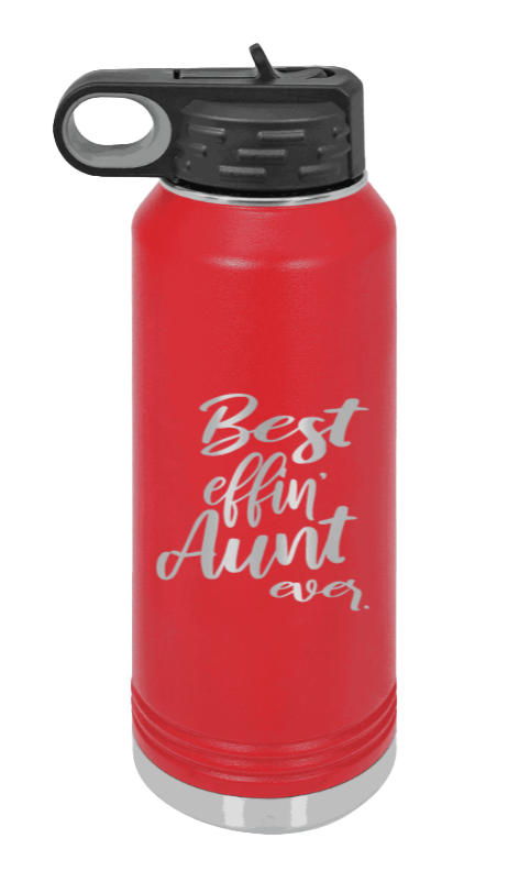 Best Effin Aunt Ever - 32oz Mug Laser Engraved- Red