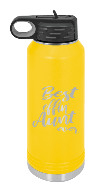Best Effin Aunt Ever - 32oz Mug Laser Engraved- Yellow