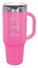 Load image into Gallery viewer, Live Laugh Love 40oz Handle Mug Laser Engraved
