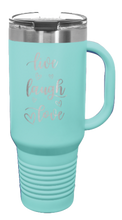 Load image into Gallery viewer, Live Laugh Love 40oz Handle Mug Laser Engraved
