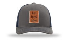 Load image into Gallery viewer, Live Laugh Love Leather Patch Richardson 112 Hat
