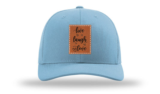 Live Laugh Love Leather Patch Richardson 112 Hat