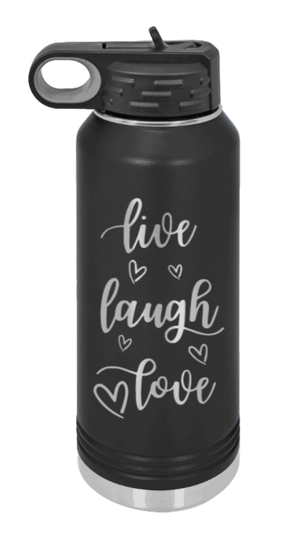 Live Laugh Love - 32oz Mug Laser Engraved- Black
