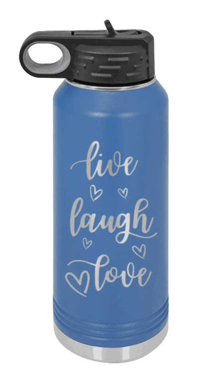 Live Laugh Love - 32oz Mug Laser Engraved- Royal Blue