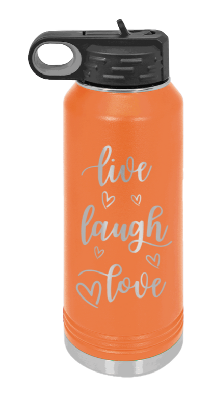 Live Laugh Love - 32oz Mug Laser Engraved- Orange