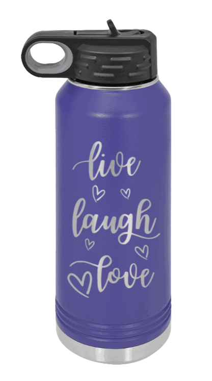Live Laugh Love - 32oz Mug Laser Engraved- Purple