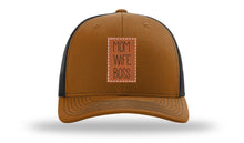Load image into Gallery viewer, Mom Wife Boss Leather Patch Richardson 112 Hat
