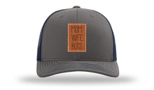 Load image into Gallery viewer, Mom Wife Boss Leather Patch Richardson 112 Hat
