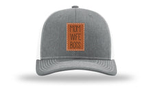 Load image into Gallery viewer, Mom Wife Boss Leather Patch Richardson 112 Hat
